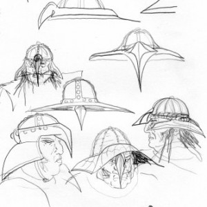 orc helmet sketch