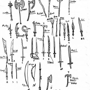 Elven weapon types